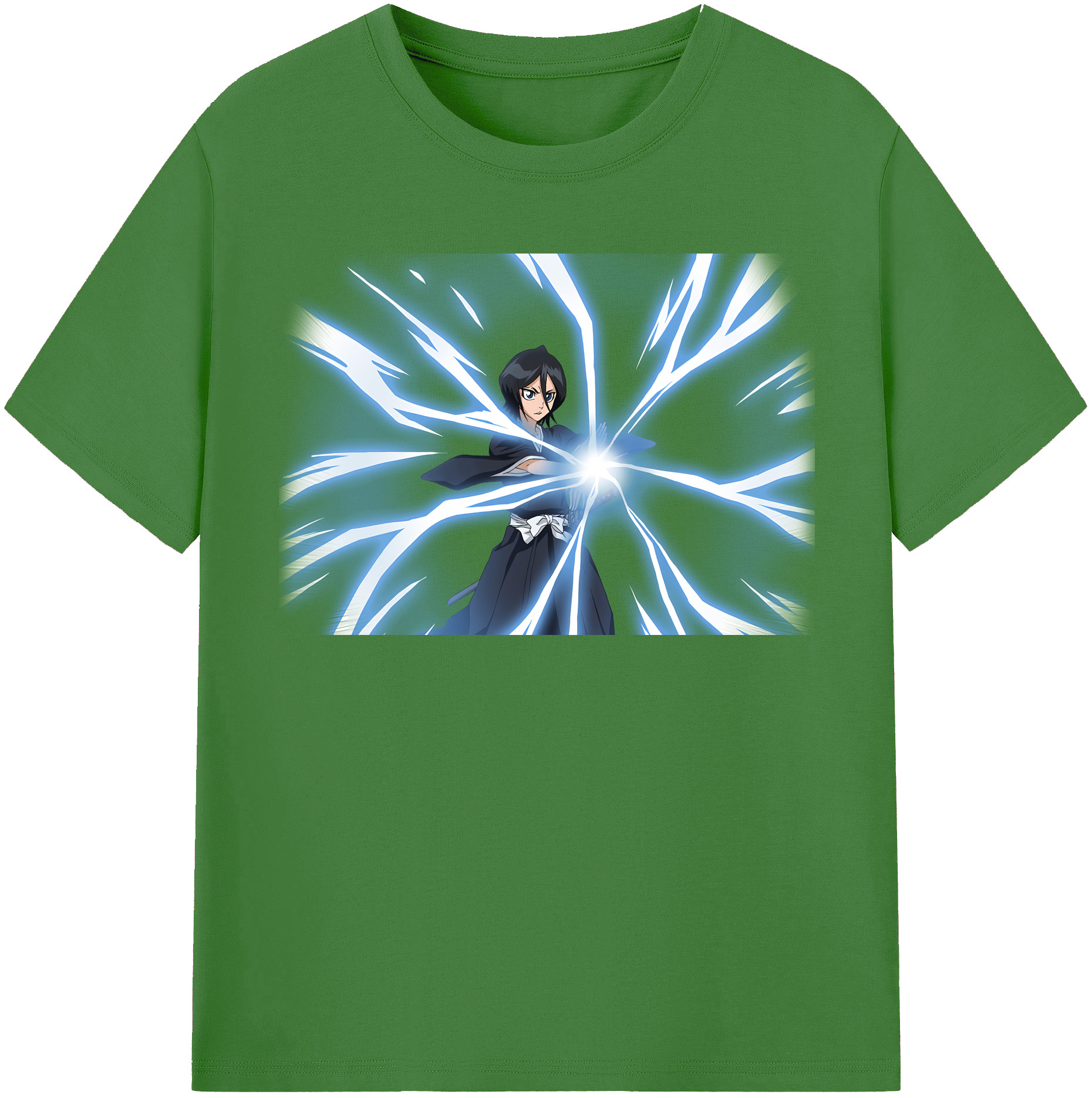（画像用） ブリーチ 朽木ルキア BLEACH Kuchiki Rukia レディースカジュアルプリントTシャツ（綿100％）